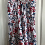 No Boundaries Floral Dress - Red, Blue, White Photo 0