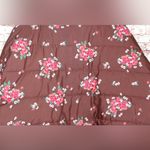 Sonoma Boxy Floral Puffer Jacket - Brown and Pink Photo 4