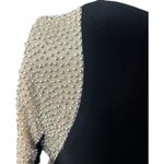 XScape Black Beaded Illusion Long Sleeve Bodycon Dress Size 14 Fancy Party Photo 5