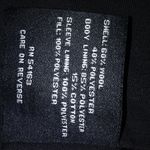 Black Rivet  XL Black Wool Winter Waist Coat Photo 8