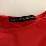 Harlowe $ Graham Harlowe & Graham Womens Top Blouse Bell Sleeve Cotton Blend Orange Size M Photo 3