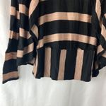Forever 21 Black and brown stripe cardigan top size small Photo 1