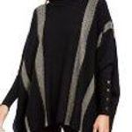 Alfani Striped Poncho Sweater Photo 0