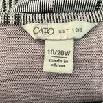 Cato Black and White Boxy Blouse Photo 5