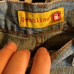 Vintage 90’s Y2K Gasoline Flare Cutout Lace Accent Jeans Size 28 Blue Photo 3