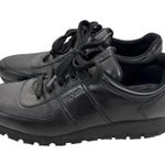 Prada Black Leather Sneakers Sz 41 Photo 4