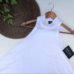DYI NWT  Mock Neck Swing Tank White Small Photo 1