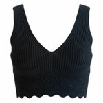 House of Harlow 1960 Knit Crop Top‎ Size M New Black Size M Photo 0