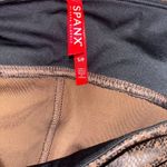 Spanx Womens Faux Leather Snake Print Leggings Size Small Brown Photo 8