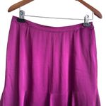 Ann Taylor  Women Skirt  8P Purple Fit And Flare Hem Side Zip Dressy Satiny Fairy Photo 10