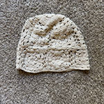 Free People x Rahi Sadie Crochet Bucket Hat NWOT Oatmeal Photo 2