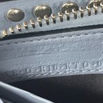 Valentino Garavani Rockstud Leather Continental Zippy Wallet - Grey - Preowned Photo 3