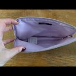 NWT Lancôme lavender sparkling zip closure cosmetic bag pouch, size 10x6 Purple Photo 6