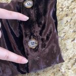 CP Shades  Chocolate Brown Crushed Velvet Cardigan Lagenlook Size Medium Photo 6
