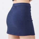Urban Outfitters NWT Women's Size Medium Claira Side Button Mini Skirt Navy Blue Photo 2