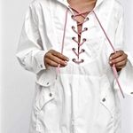 Free People White Jacket with Pink Laces Photo 3