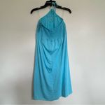 Jams World Hula Moon By  Teal Summer Halter Dress Crochet Top Juniors Size‎ Large Photo 5