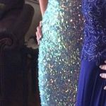 Boutique Baby Blue Sequin And Silver Jewel Prom Dress Perfect Condition Photo 3