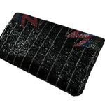 Vintage ADG Beaded Chevron Clutch – 80s/90s Rainbow Glam Black Photo 6