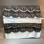 Melrose and Market Melrose Off White Black Eyelash Lace Bodycon Sheath Knee Length Dress Size 8 Photo 8