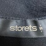 Storets Women's Black Long Bell Sleeves Tie Cropped V Neck Wrap Blouse Top Sz S Photo 2