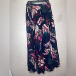 Patrons of Peace  Black Floral Maxi Skirt S Photo 2