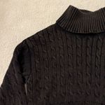 Emory park  Cable Knit Cropped Turtle Neck Sweater Photo 2