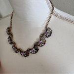 Charming Charlie Charming Charlies Grey Purple Acrylic Rhinestone Statement Necklace Womens Photo 4
