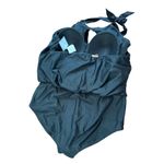 Raisin's NWT  Curve Casablanca One Piece Blouson High Neck Halter Top Swimsuit 20w Photo 3