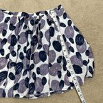 Susana Monaco  NWT Eclipse Mini Skirt Lined Dot White Purple Stretch Women Size 4 Photo 5
