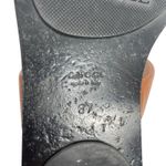 Gucci  Leather Thong Sandals Gold Double G Logo Orange Brown Size 37 Photo 7