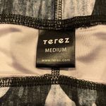 Terez  Thick Band Black/White Camouflage Leggings Photo 3