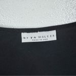 Bryn Walker  Black Scoop Neck Long Sleeve Shirt Size Medium Photo 2