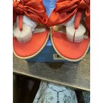 Jack Rogers  Heidi Sandals Womens Size US 7.5 Red‎ Round Toe Ankle Strap Thong Photo 7