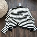 Mango  Stripped Fringe Jacket Photo 3