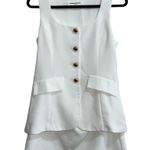 Amanda Uprichard  Kya Romper Dress In Ivory Photo 2