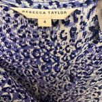 Rebecca Taylor  Silk Animal Print Shirt Dress Photo 2