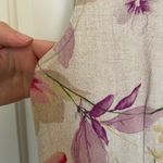 Liz Claiborne EUC |  linen floral print sleeveless dress — size 10‎ Photo 4