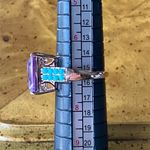 Rose de France Amethyst Sleeping Beauty Turquoise Sterling Silver Ring Size 7 Purple Photo 7