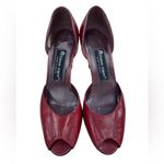 Etienne Aigner  Red Peep-Toe Heels Photo 1