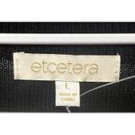 Etcetera  Sweater Vest Cap Sleeves Black Large Diamond Cutouts Whimsygoth Photo 7