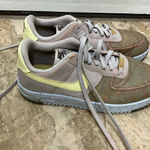 Nike  Air Force 1 Low Crater Sneakers ‘Pure Platinum/Barely Volt’, women’s 9 Photo 0