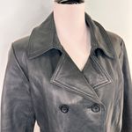 Avanti  Black Leather Women's Double Breasted Jacket Size Medium Photo 1