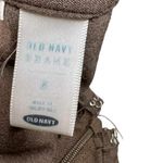 Old Navy Brand Brown A Line Long Skirt Hand Painted Purple White Flowers Size 6 Photo 2