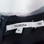 Tularosa  Black Ruffle Zuri Mini Dress Off Shoulder Long Sleeves Photo 3