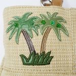 Vintage 90s Beach Summer Applique Purse Tan Photo 7