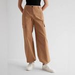 EXPRESS  High Waisted Convertible Hem Cargo Trouser Pant Size 10 Photo 0