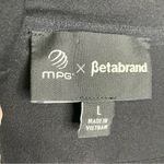 Betabrand MPG‎ x  collab black open waterfall vest with tie womens size large Photo 2