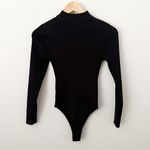 ASTR THE LABEL | RTR Ribbed Black Bodysuit Long Sleeve Sandra Mock Neck | Small Photo 2
