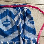 Lemlem  Aztec Print Faux Wrap Ruffle Mini Stripe Skirt Photo 9